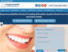 Tablet Screenshot of amherst-dentist.com